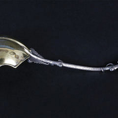 Wood & Hughes Aesthetic Movement Sterling Silver Serving Spoon