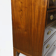 American Federal Inlaid Mahogany Chest of Drawers, 19th Century