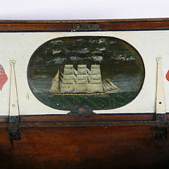 Captain R. Foster’s English Decorated Sea Chest, 19th Century