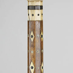 Sailor Made Inlaid Walking Stick, circa 1860