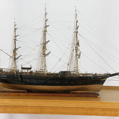 Detailed Model of the American Clipper Ship Lightning, 19th Century