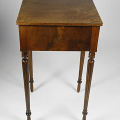 American Sheraton Tiger Maple Workstand, circa 1810