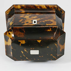 British Regency Tortoiseshell Tea Caddy, circa 1820