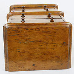 Miniature Maple Chest on Chest, 19th century