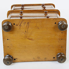 Miniature Maple Chest on Chest, 19th century