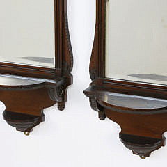 Pair of English “D. Day & Sons – London” Wall Mirrors, 19th Century