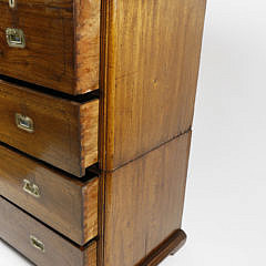 Camphorwood Campaign Chest, circa 1840