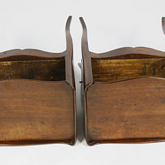 Pair of French Walnut One Drawer Stands, 19th century