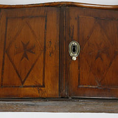 Near Pair of Cherry Hanging Shelves, 19th century