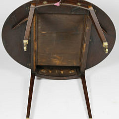 American Mahogany Bow Front Pembroke Table, circa 1800
