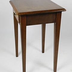 American Hepplewhite Tiger Maple One Drawer Stand, circa 1810