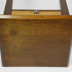 American Hepplewhite Tiger Maple One Drawer Stand, circa 1810