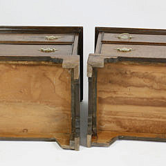 Pair of English Petite Oak Dressers, 18th Century