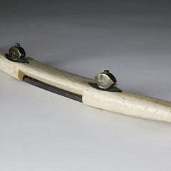 Whaleman Crafted Whalebone Carpenter’s Pull Shave, mid 19th Century