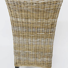 Set of Six Rattan Dining Chairs, Contemporary