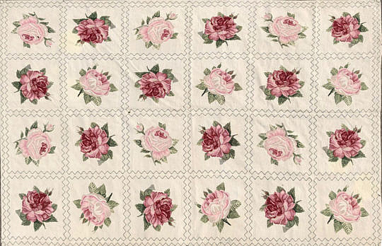 6-4970 Rose Needlepoint Rug A IMG_7290