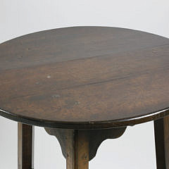 English Oak Cricket Table, Early 19th Century