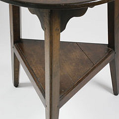 English Oak Cricket Table, Early 19th Century