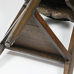 English Oak Cricket Table, Early 19th Century