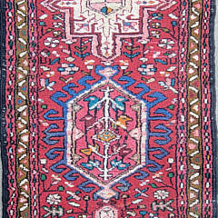 Vintage Heriz Oriental Carpet Runner