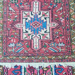 Vintage Heriz Oriental Carpet Runner