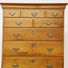 American Chippendale Butternut Tall Chest, circa 1760