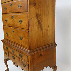 American Chippendale Butternut Tall Chest, circa 1760