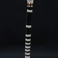 Antique Whale Ivory and Tortoiseshell Walking Stick, circa 1850