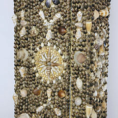 Seashell Encrusted Tall Case Clock, 19th Century