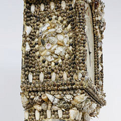 Seashell Encrusted Tall Case Clock, 19th Century