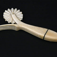 Antique All Whale Ivory Pie Crimper, circa 1860