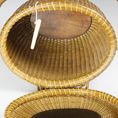 José Formoso Reyes Deep Nantucket Friendship Basket, circa 1970