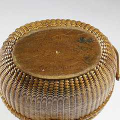 José Formoso Reyes Deep Nantucket Friendship Basket, circa 1970