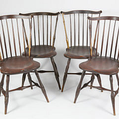 9-4896 Set of Four American Fan-Back Windsor Side Chairs A_MG_1820 2