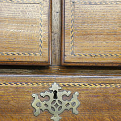 English Georgian Oak Chest on Chest, circa 1800-1820