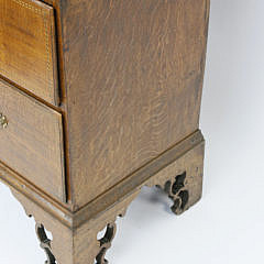 English Georgian Oak Chest on Chest, circa 1800-1820