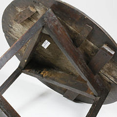 English Oak Cricket Table, Early 19th Century