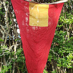 Group of Eight World War II U.S. Navy Nautical Signal Flags