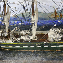 Diorama of the Clipper Ship Sobraon, late 19th Century