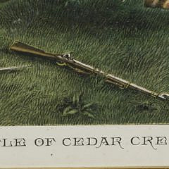 “Battle of Cedar Creek” (Virginia) Chromolithograph, 1890