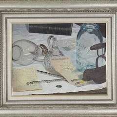 Christopher Robbins Oil on Canvas “Mason Jar”