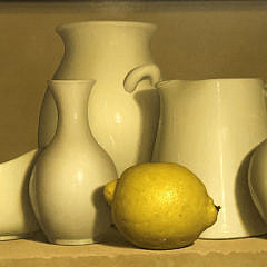 Robert Stark III Oil on Board, “One Lemon”