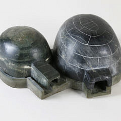 131-4962 Inuit Soapstone Sculpture – Igloos A_MG_3364