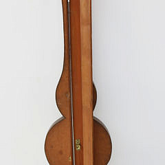 George III Inlaid Mahogany Wheel Barometer, c. 1790-1800