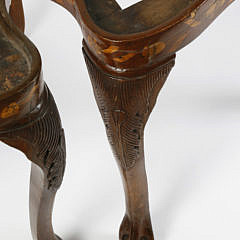 Pair of Dutch Marquetry Side Chairs, late 19th Century