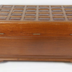 Chinese Export Burlwood Paneled Nanmu Wood Trunk Lined with Camphorwood