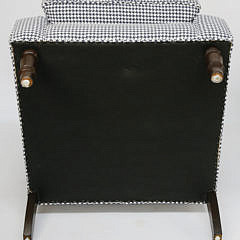 Pair of BSC “Paige” Houndstooth Upholstered Club Chairs