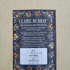 Claire Murray French Sunflower Wreath Hooked Rug