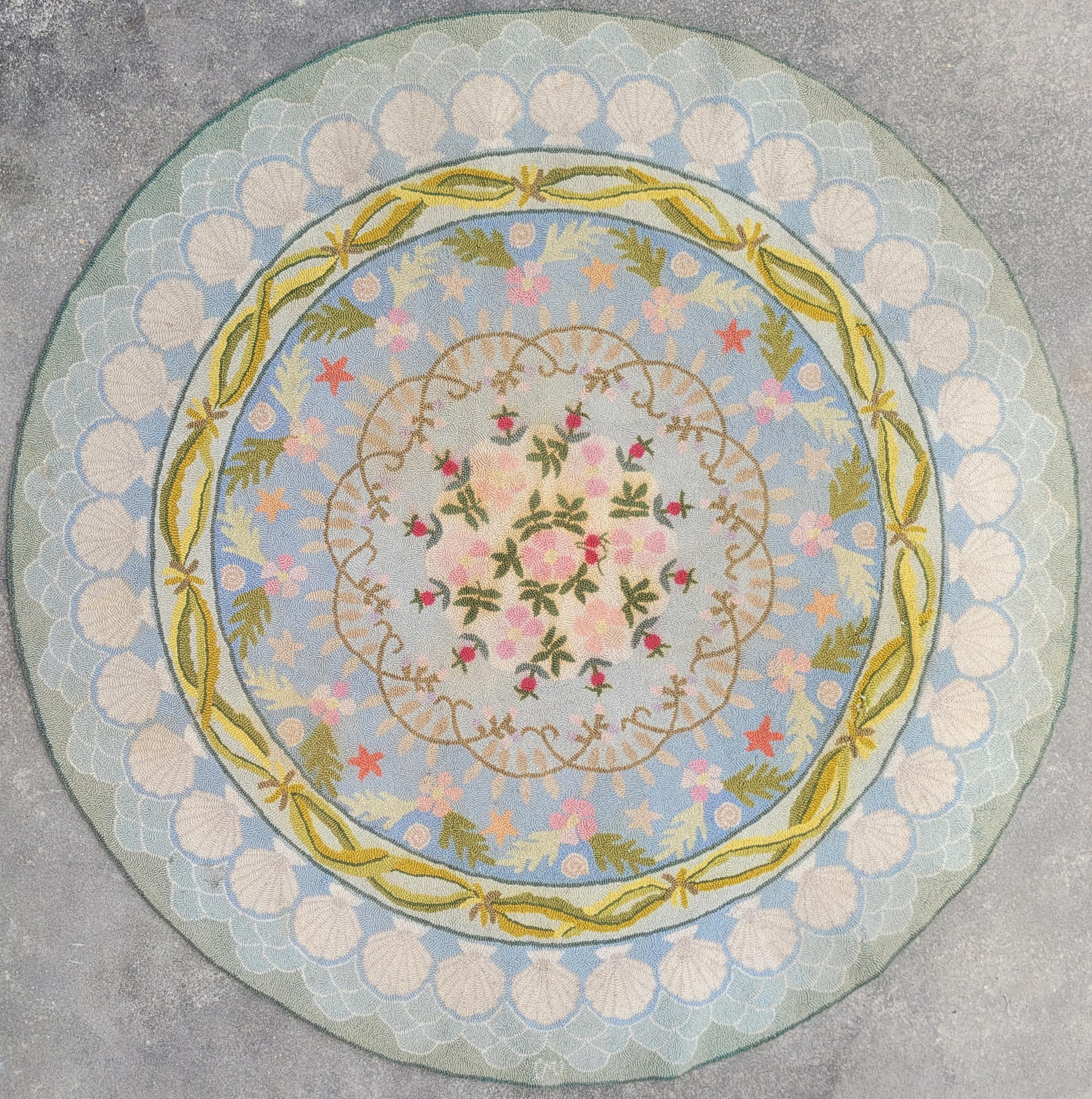 Claire Murray Floral Round Hooked Rug Claire Murray Floral Round Hooked Rug Rafael Osona