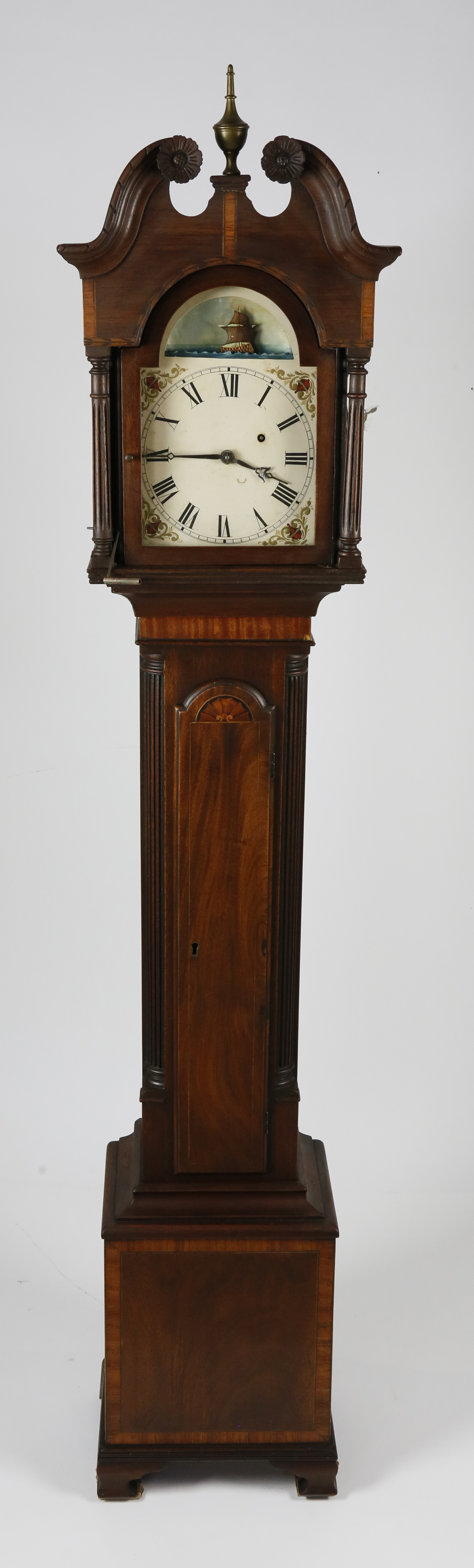 Centennial Inlaid Mahogany Grandmother's Clock circa 18801900